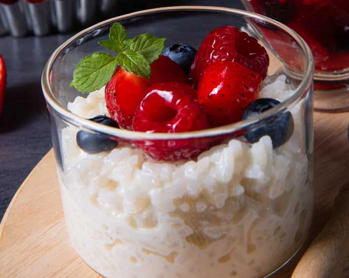 Arroz con leche de coco