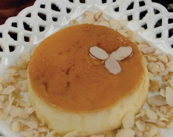 Flan de almendra