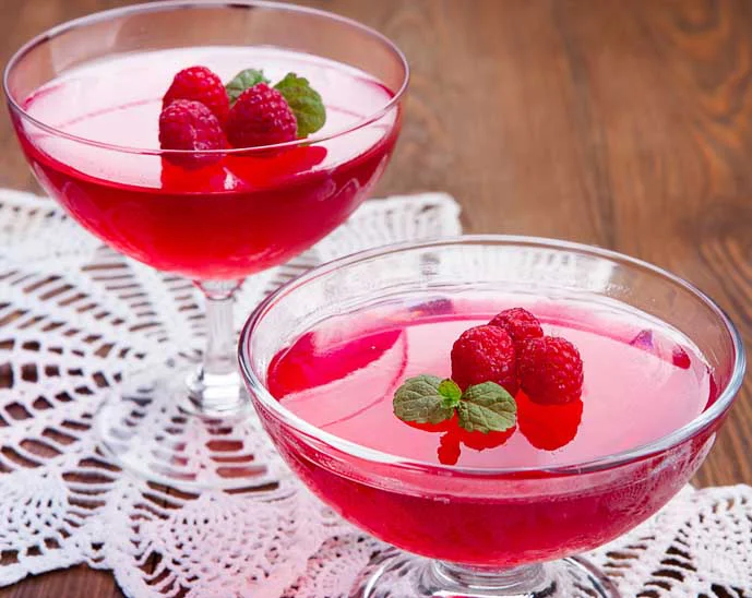 Gelatina de frutos rojos