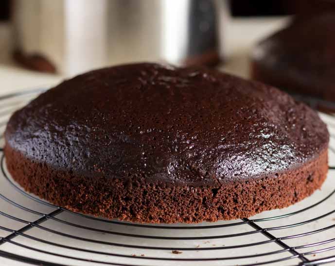 Pan de chocolate para pastel